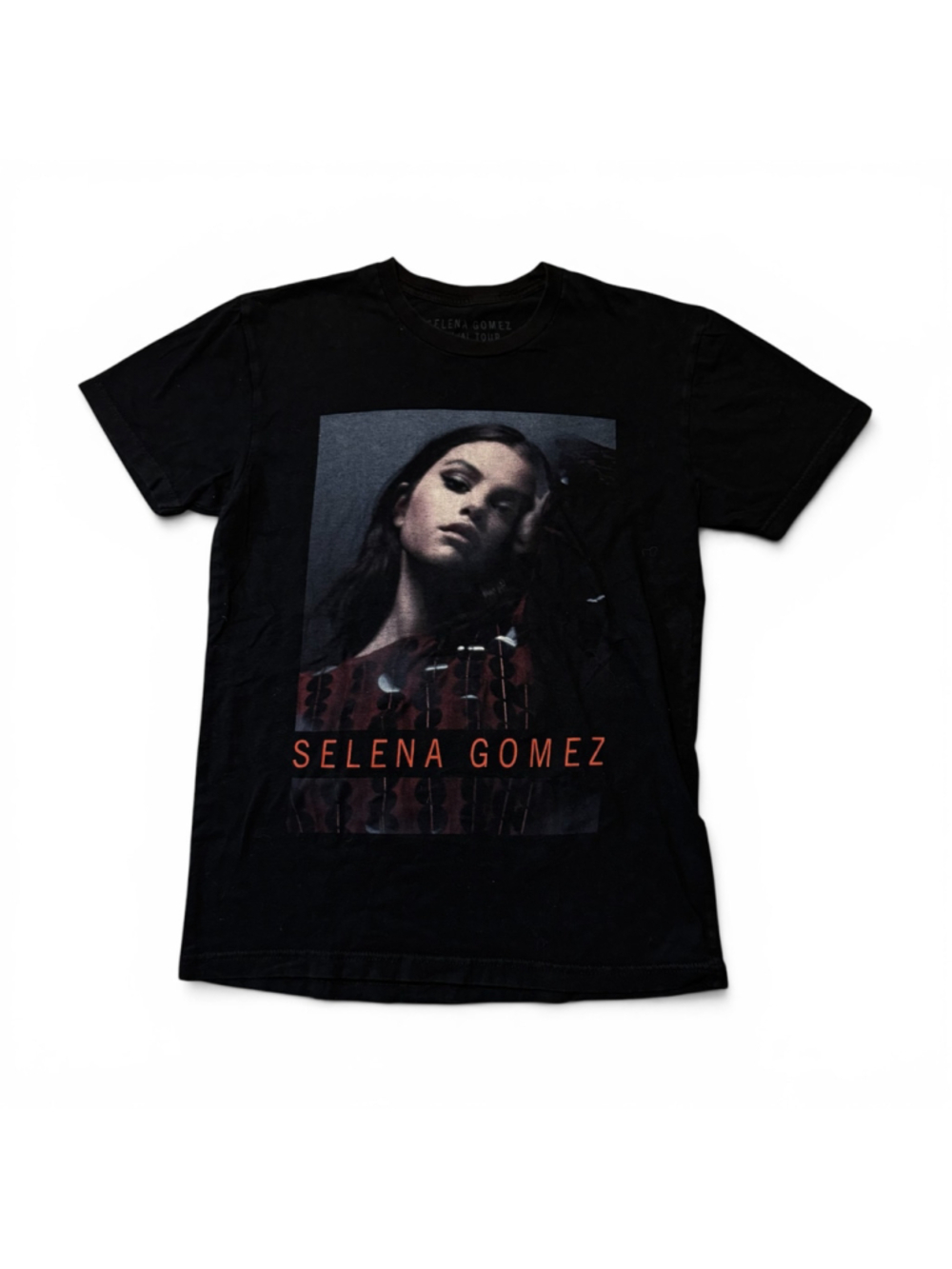 Selena Gomez Revival Tour 2016 Graphic Tee Shirt Black Red Size S